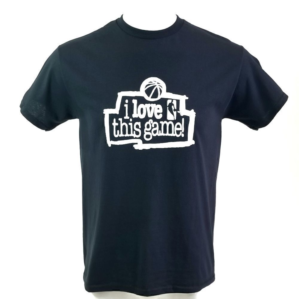 Vintage 90s 'I Love This Game" NBA Campaign Logo Retro Basketball Oversized Tee.
